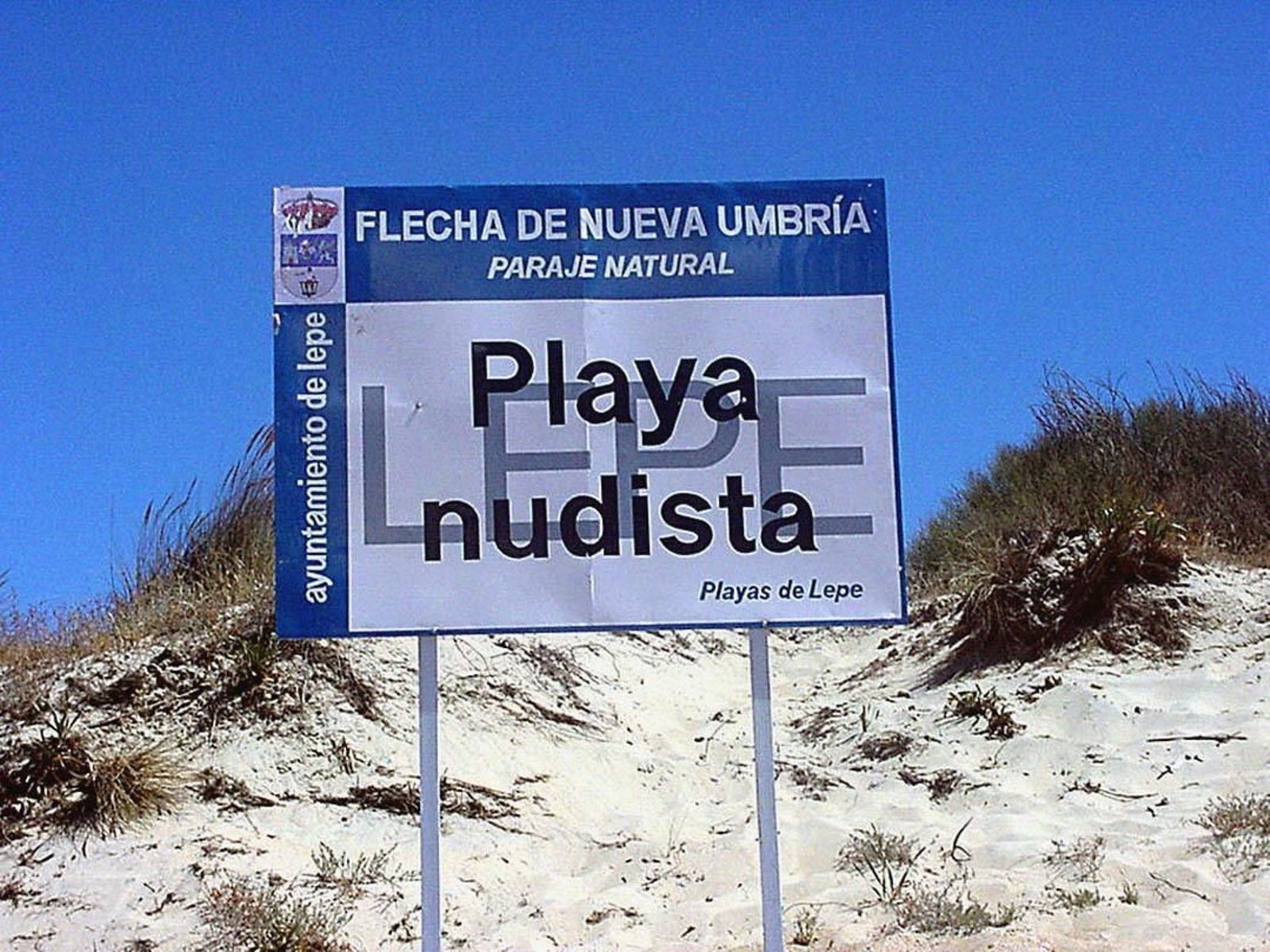 Playas nudistas en Huelva